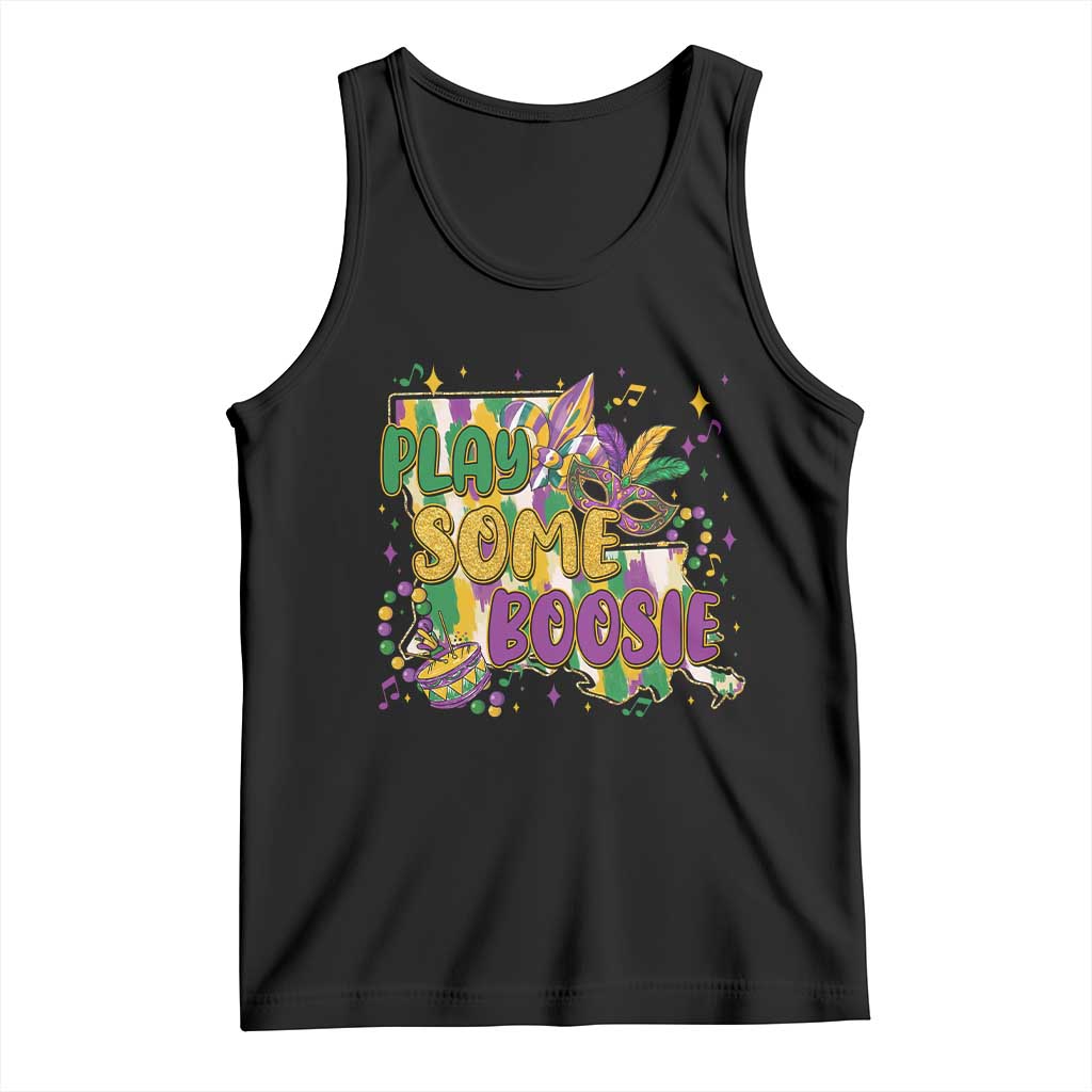 Play Some Boosie Mardi Gras Tank Top Funny Louisiana New Orleans Carnival