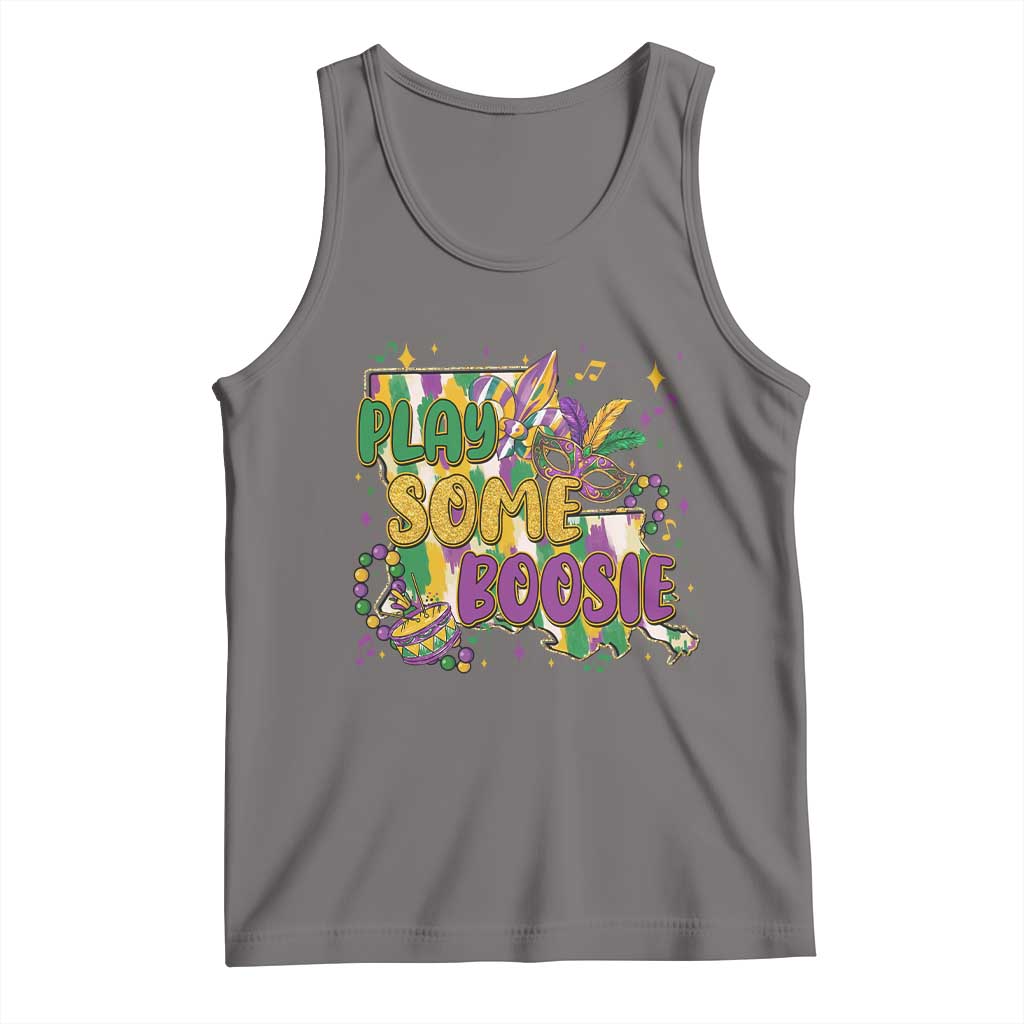 Play Some Boosie Mardi Gras Tank Top Funny Louisiana New Orleans Carnival
