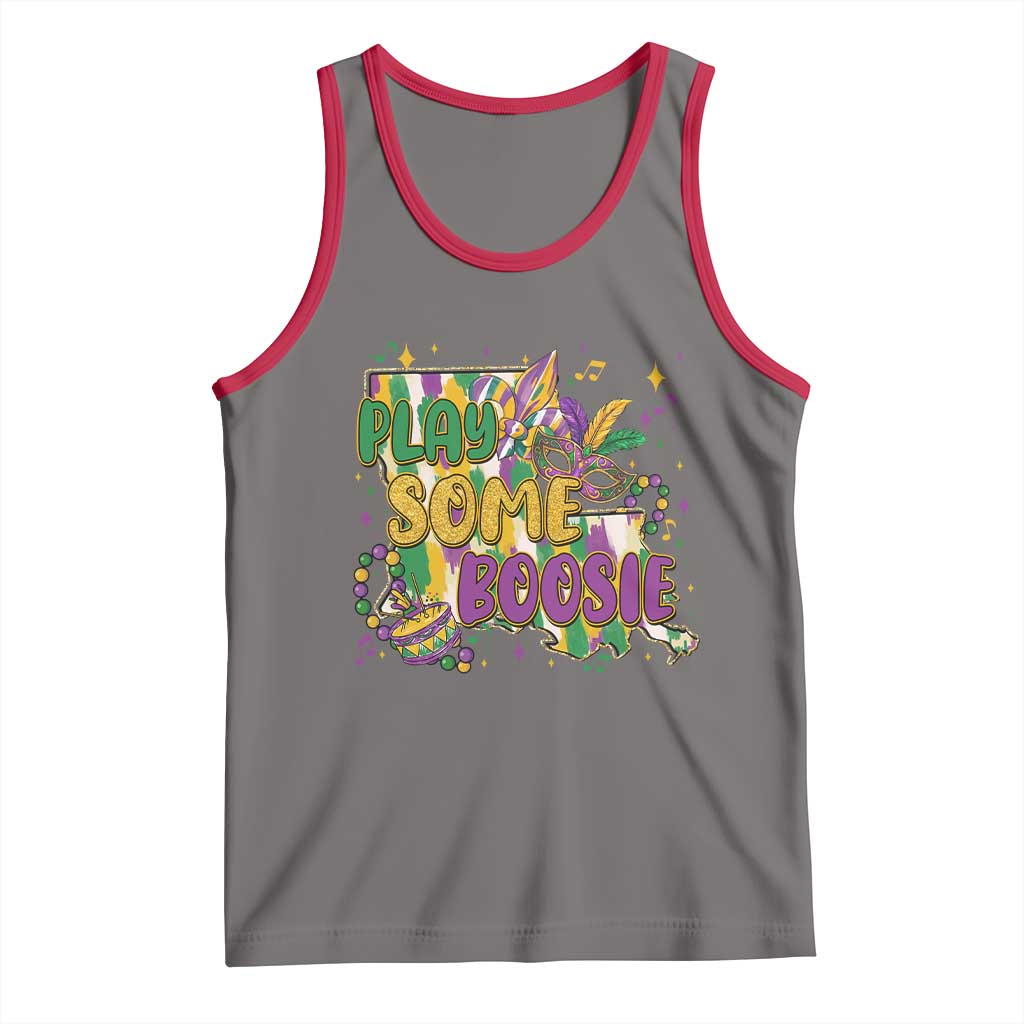 Play Some Boosie Mardi Gras Tank Top Funny Louisiana New Orleans Carnival