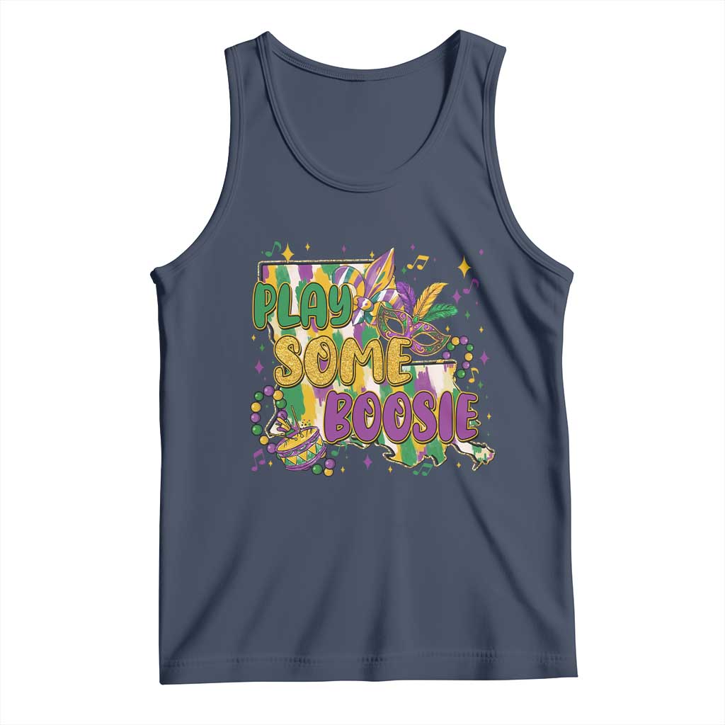 Play Some Boosie Mardi Gras Tank Top Funny Louisiana New Orleans Carnival