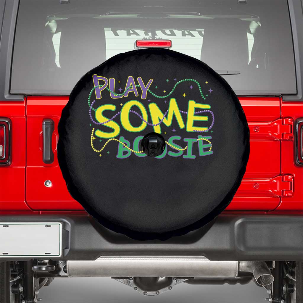 Funny Play Some Boosie Mardi Gras Spare Tire Cover Beads Carnival Louisiana