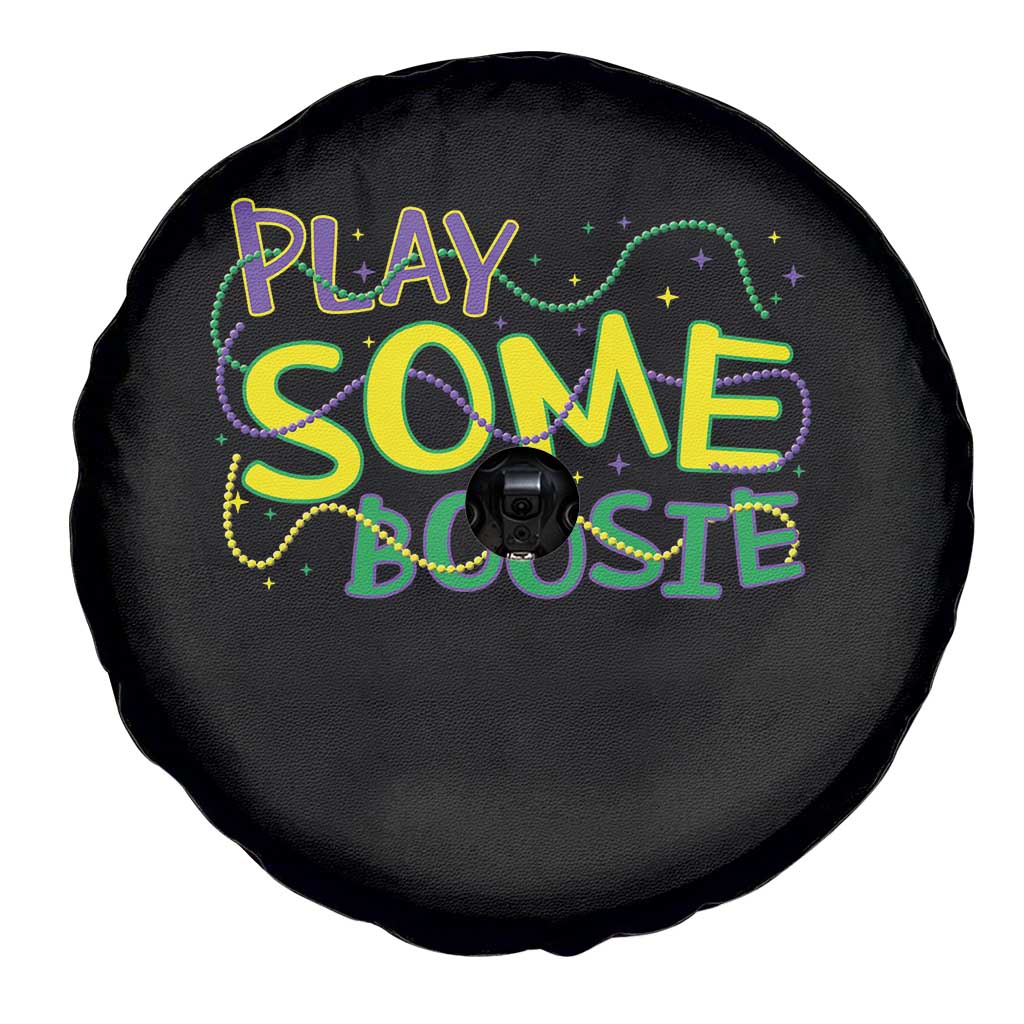 Funny Play Some Boosie Mardi Gras Spare Tire Cover Beads Carnival Louisiana