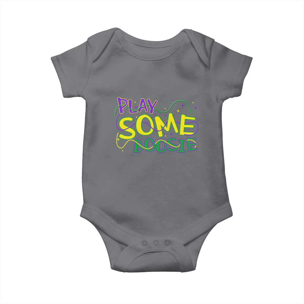 Funny Play Some Boosie Mardi Gras Baby Onesie Beads Carnival Louisiana