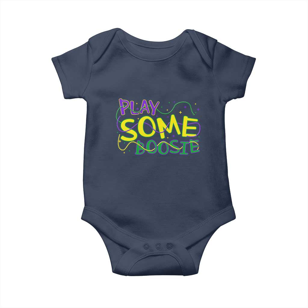 Funny Play Some Boosie Mardi Gras Baby Onesie Beads Carnival Louisiana