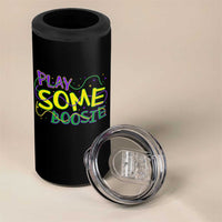 Funny Play Some Boosie Mardi Gras 4 in 1 Can Cooler Tumbler Beads Carnival Louisiana