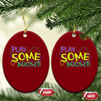 Funny Play Some Boosie Mardi Gras Ceramic Ornament Beads Carnival Louisiana