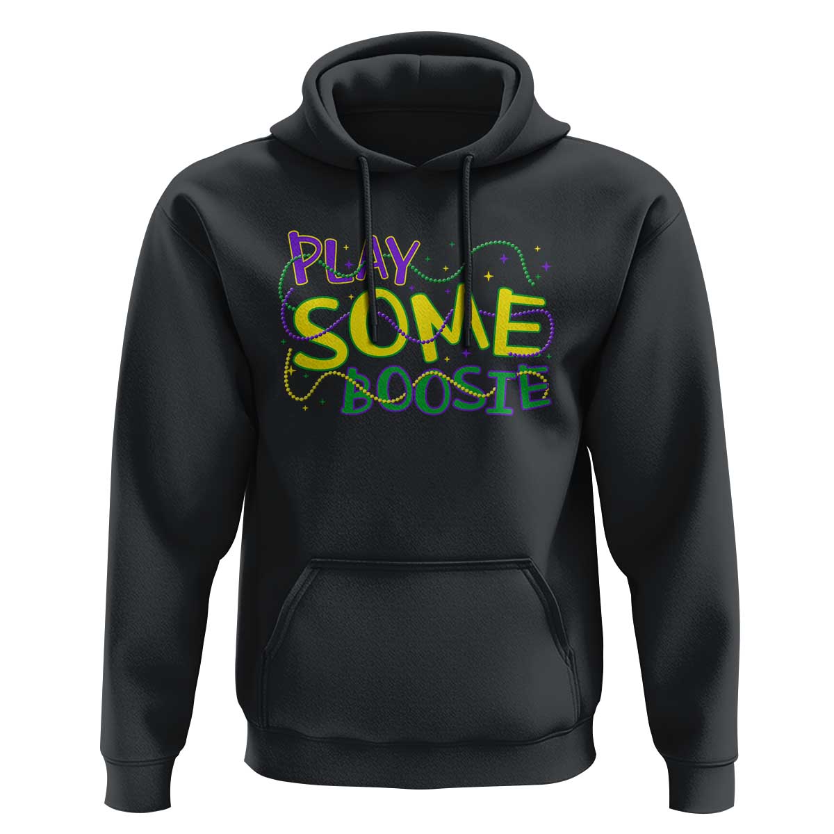 Funny Play Some Boosie Mardi Gras Hoodie Beads Carnival Louisiana