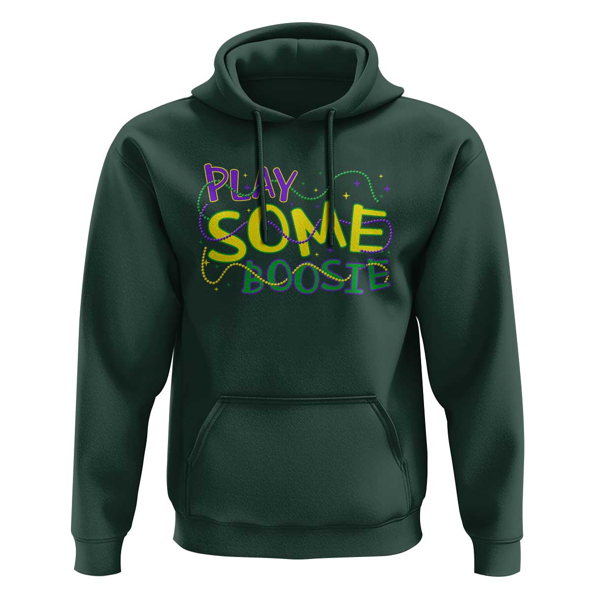 Funny Play Some Boosie Mardi Gras Hoodie Beads Carnival Louisiana