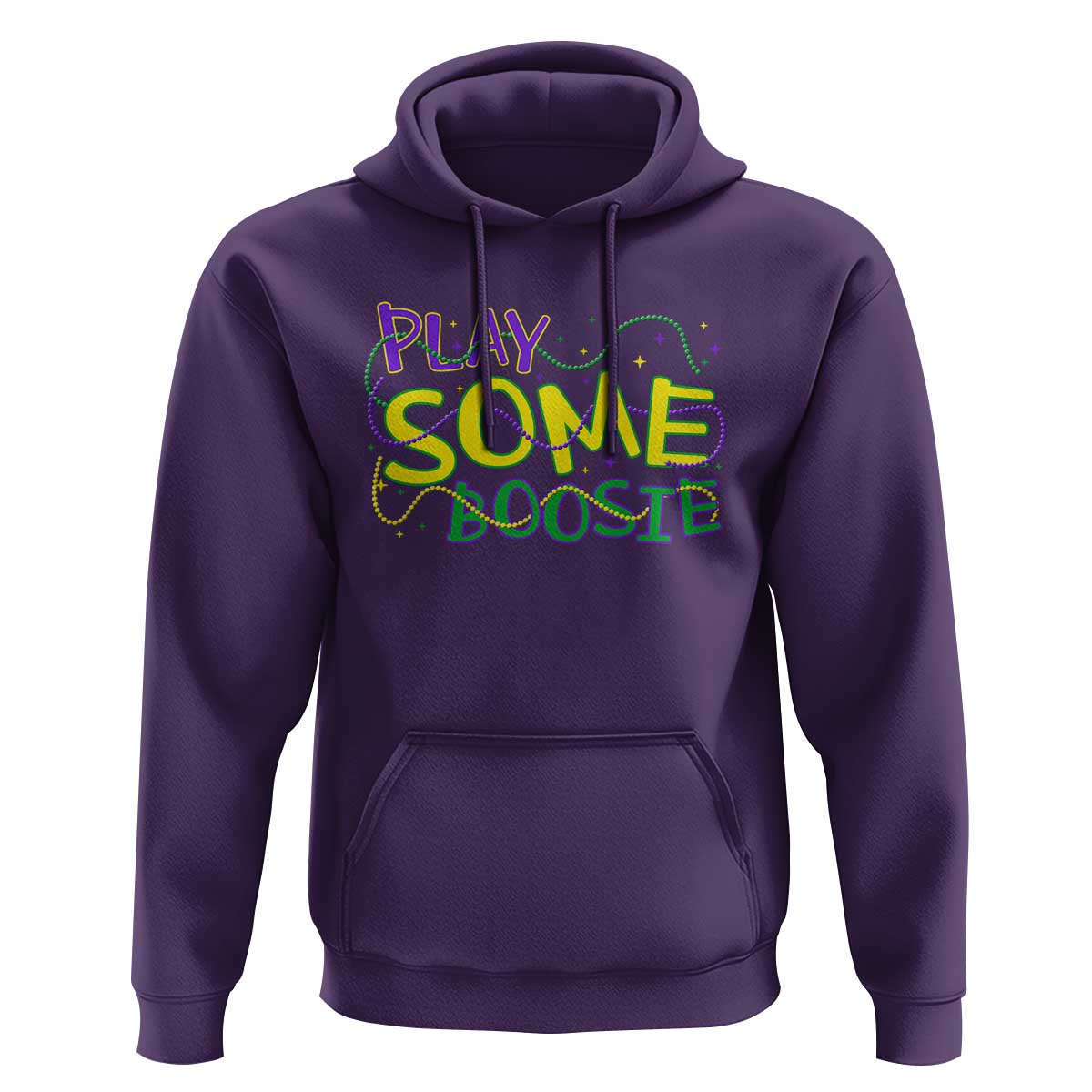 Funny Play Some Boosie Mardi Gras Hoodie Beads Carnival Louisiana