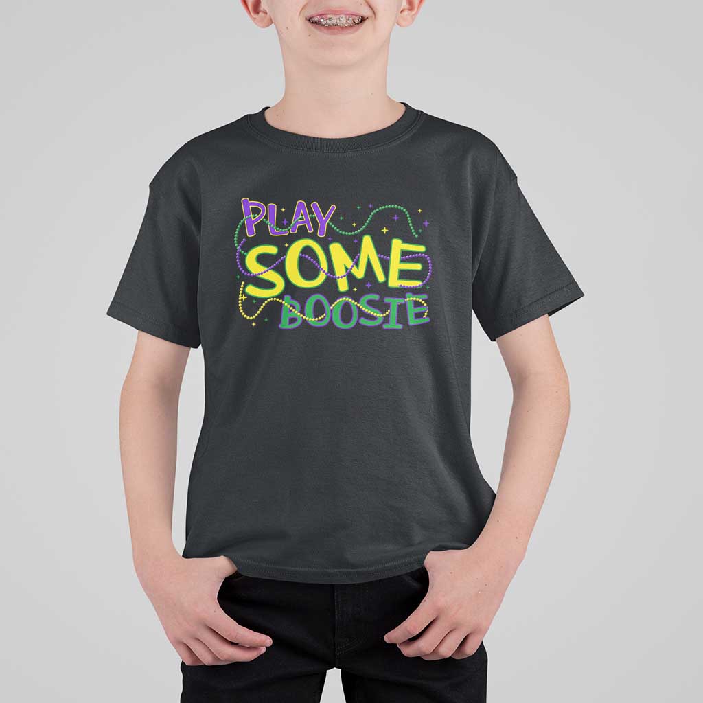 Funny Play Some Boosie Mardi Gras T Shirt For Kid Beads Carnival Louisiana