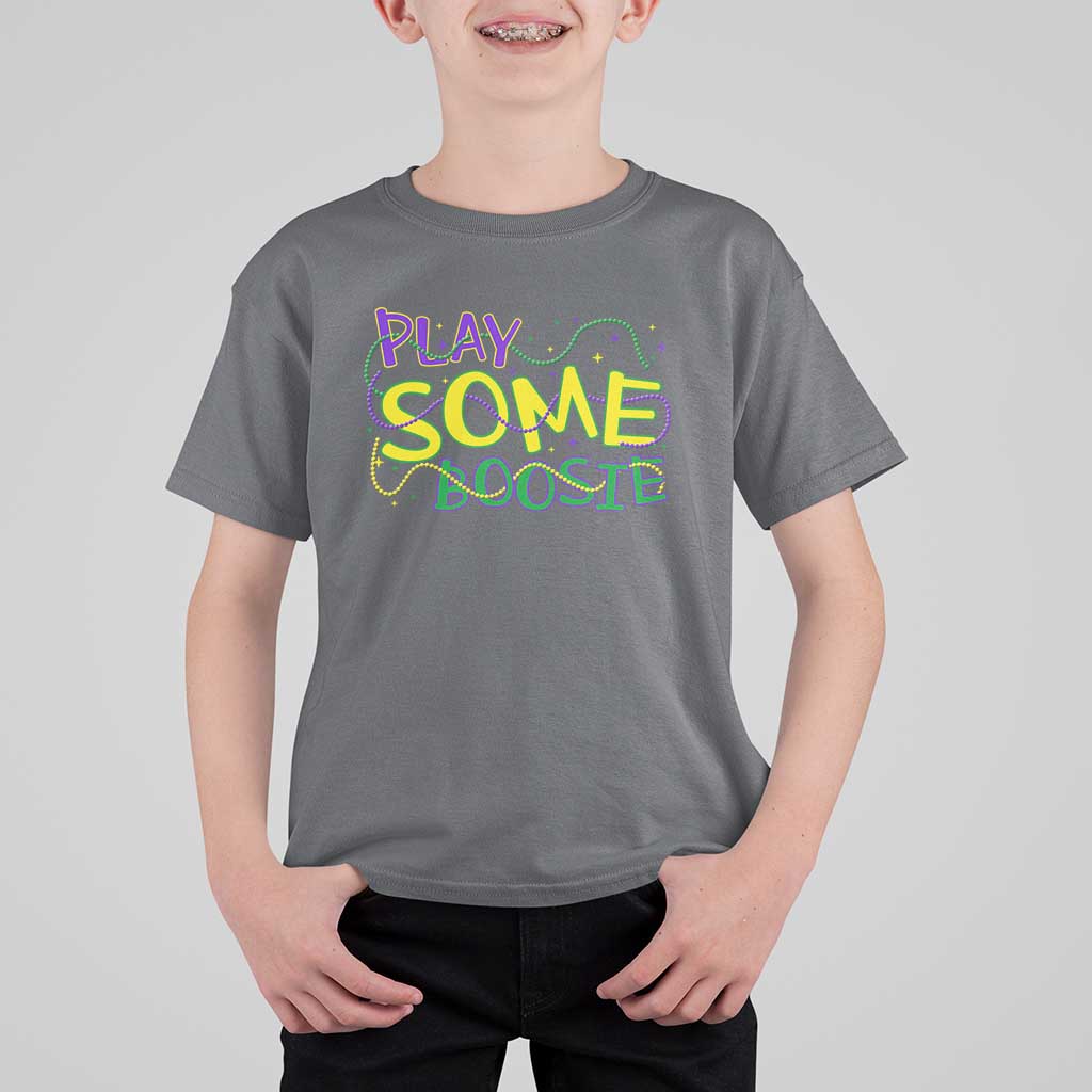 Funny Play Some Boosie Mardi Gras T Shirt For Kid Beads Carnival Louisiana