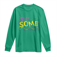 Funny Play Some Boosie Mardi Gras Long Sleeve Shirt Beads Carnival Louisiana