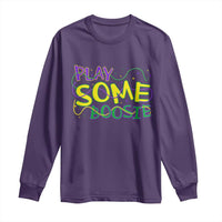 Funny Play Some Boosie Mardi Gras Long Sleeve Shirt Beads Carnival Louisiana