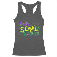 Funny Play Some Boosie Mardi Gras Racerback Tank Top Beads Carnival Louisiana