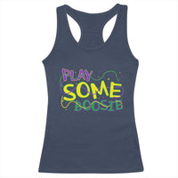 Funny Play Some Boosie Mardi Gras Racerback Tank Top Beads Carnival Louisiana
