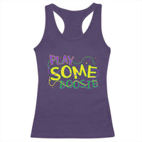 Funny Play Some Boosie Mardi Gras Racerback Tank Top Beads Carnival Louisiana