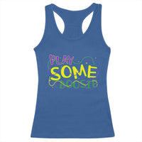 Funny Play Some Boosie Mardi Gras Racerback Tank Top Beads Carnival Louisiana