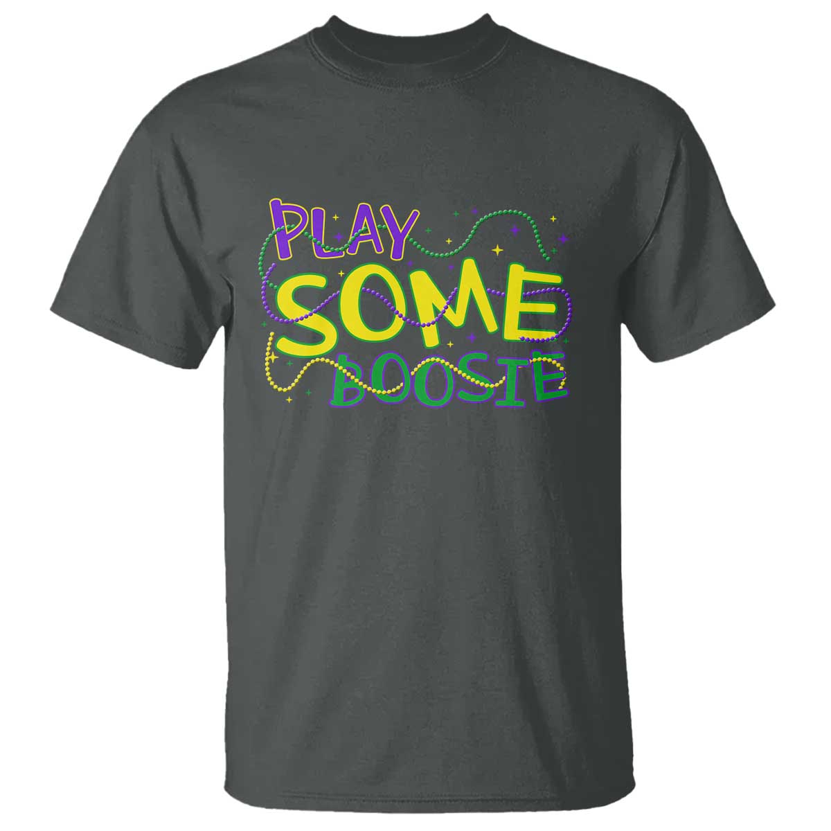 Funny Play Some Boosie Mardi Gras T Shirt Beads Carnival Louisiana