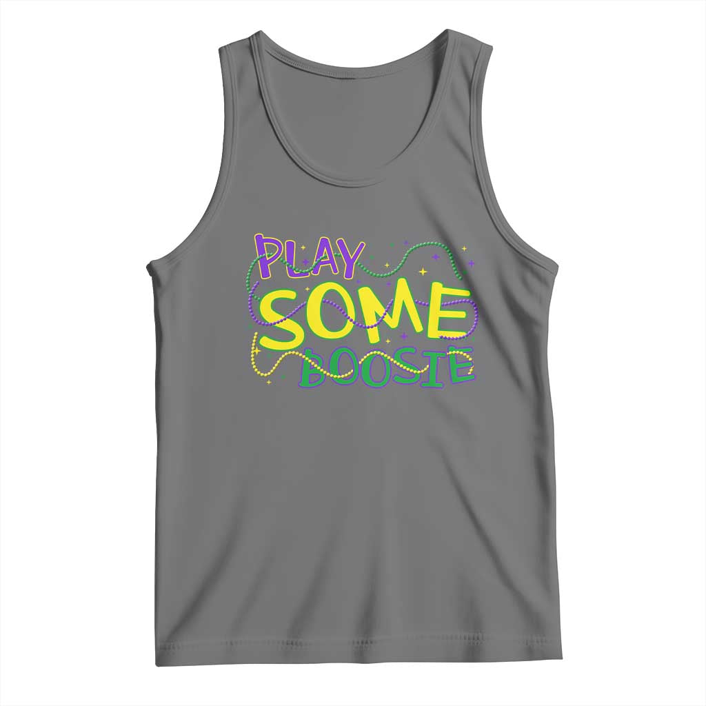 Funny Play Some Boosie Mardi Gras Tank Top Beads Carnival Louisiana