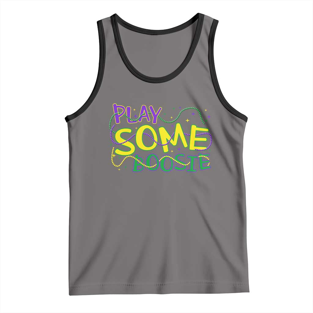 Funny Play Some Boosie Mardi Gras Tank Top Beads Carnival Louisiana