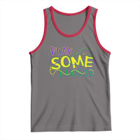 Funny Play Some Boosie Mardi Gras Tank Top Beads Carnival Louisiana
