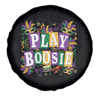 Funny Play Boosie Mardi Gras Spare Tire Cover Fat Tuesday Carnival Fleur De Lis Music