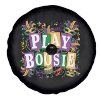Funny Play Boosie Mardi Gras Spare Tire Cover Fat Tuesday Carnival Fleur De Lis Music