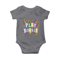 Funny Play Boosie Mardi Gras Baby Onesie Fat Tuesday Carnival Fleur De Lis Music