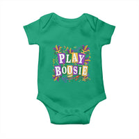 Funny Play Boosie Mardi Gras Baby Onesie Fat Tuesday Carnival Fleur De Lis Music