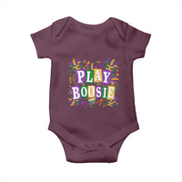Funny Play Boosie Mardi Gras Baby Onesie Fat Tuesday Carnival Fleur De Lis Music