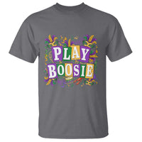 Funny Play Boosie Mardi Gras T Shirt Fat Tuesday Carnival Fleur De Lis Music