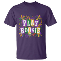 Funny Play Boosie Mardi Gras T Shirt Fat Tuesday Carnival Fleur De Lis Music