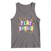 Funny Play Boosie Mardi Gras Tank Top Fat Tuesday Carnival Fleur De Lis Music
