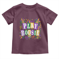 Funny Play Boosie Mardi Gras Toddler T Shirt Fat Tuesday Carnival Fleur De Lis Music