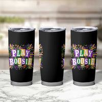 Funny Play Boosie Mardi Gras Tumbler Cup Fat Tuesday Carnival Fleur De Lis Music