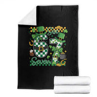 67 St Patricks Day Throw Blanket Funny Six Seven Meme Lucky Shamrock