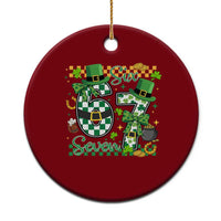 67 St Patricks Day Ceramic Ornament Funny Six Seven Meme Lucky Shamrock
