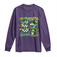 67 St Patricks Day Long Sleeve Shirt Funny Six Seven Meme Lucky Shamrock
