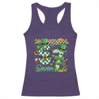 67 St Patricks Day Racerback Tank Top Funny Six Seven Meme Lucky Shamrock