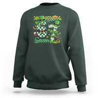 67 St Patricks Day Sweatshirt Funny Six Seven Meme Lucky Shamrock