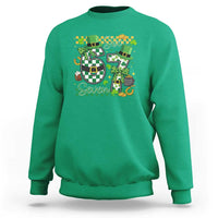 67 St Patricks Day Sweatshirt Funny Six Seven Meme Lucky Shamrock
