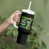 67 St Patricks Day Tumbler With Handle Funny Six Seven Meme Lucky Shamrock