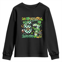 67 St Patricks Day Youth Sweatshirt Funny Six Seven Meme Lucky Shamrock