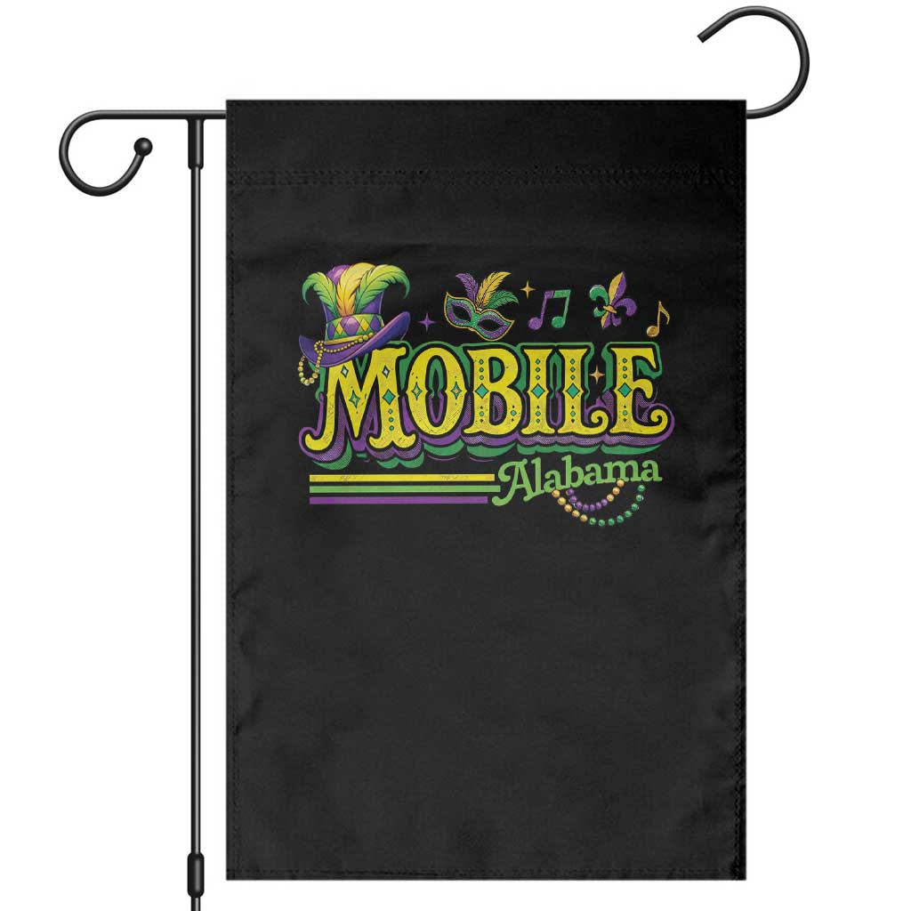 Mardi Gras Mobile Alabama AL Carnival Beads Garden Flag