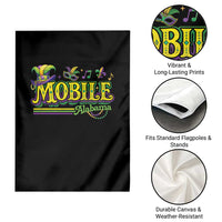 Mardi Gras Mobile Alabama AL Carnival Beads Garden Flag