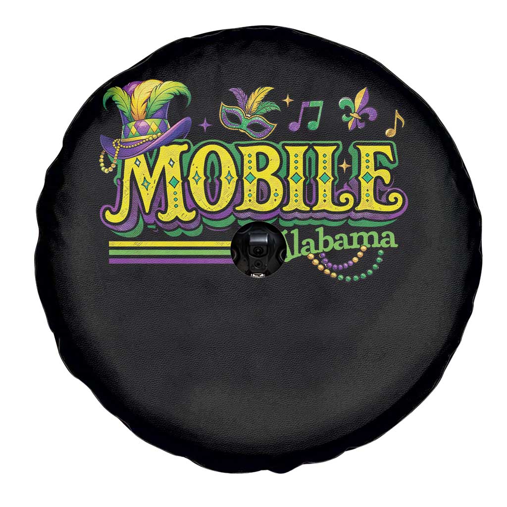 Mardi Gras Mobile Alabama AL Carnival Beads Spare Tire Cover