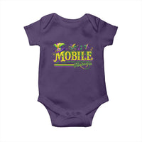 Mardi Gras Mobile Alabama AL Carnival Beads Baby Onesie