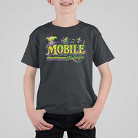 Mardi Gras Mobile Alabama AL Carnival Beads T Shirt For Kid