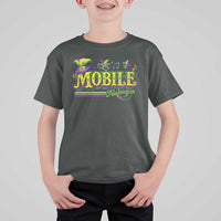 Mardi Gras Mobile Alabama AL Carnival Beads T Shirt For Kid