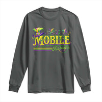 Mardi Gras Mobile Alabama AL Carnival Beads Long Sleeve Shirt